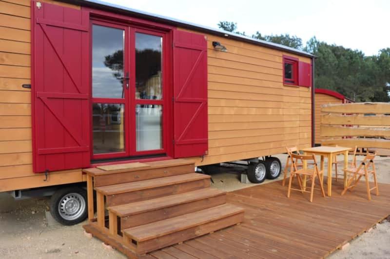 Roulottes Cocooning Au Coeur Des Landes Hotel Mées Kültér fotó